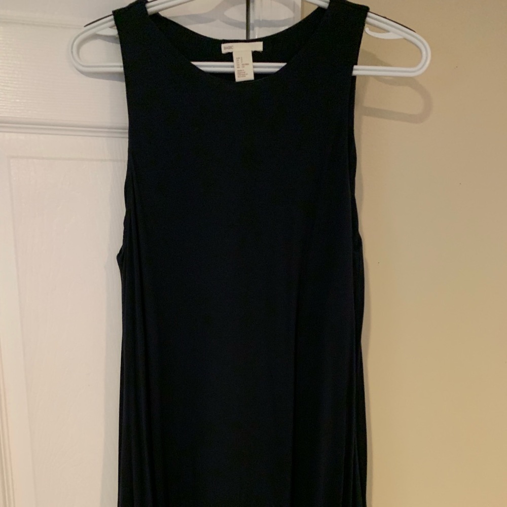 H&M basic navy blue dress